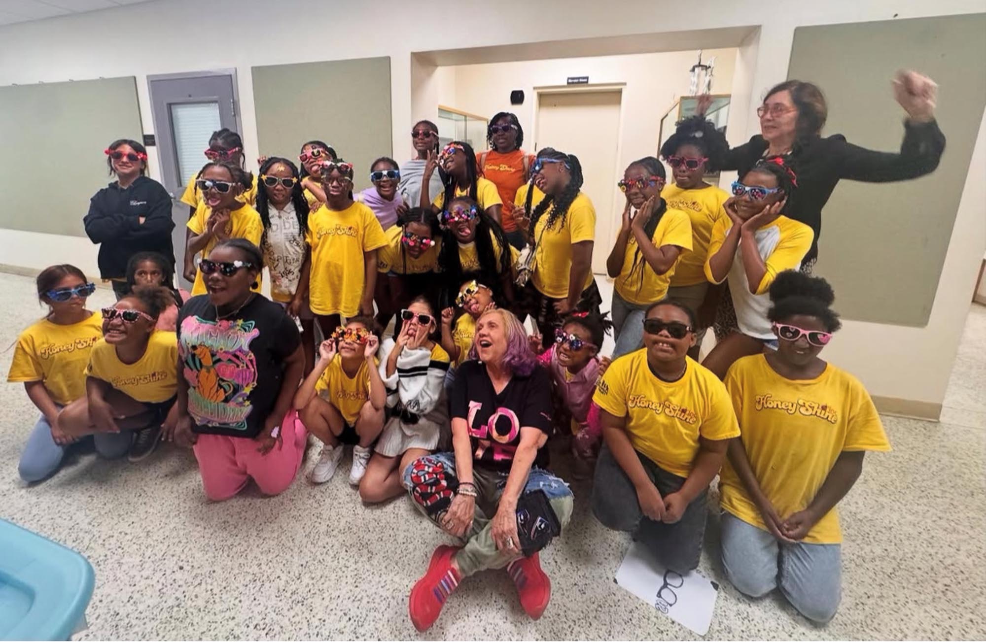a group of campers from Camp Honey Shine