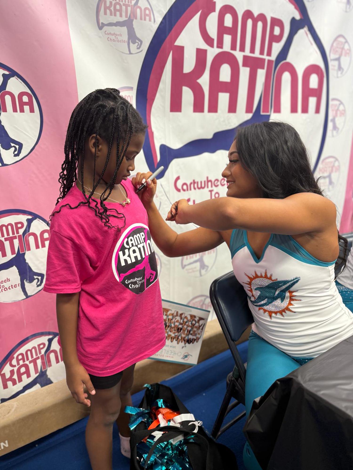 a young girl and counselor